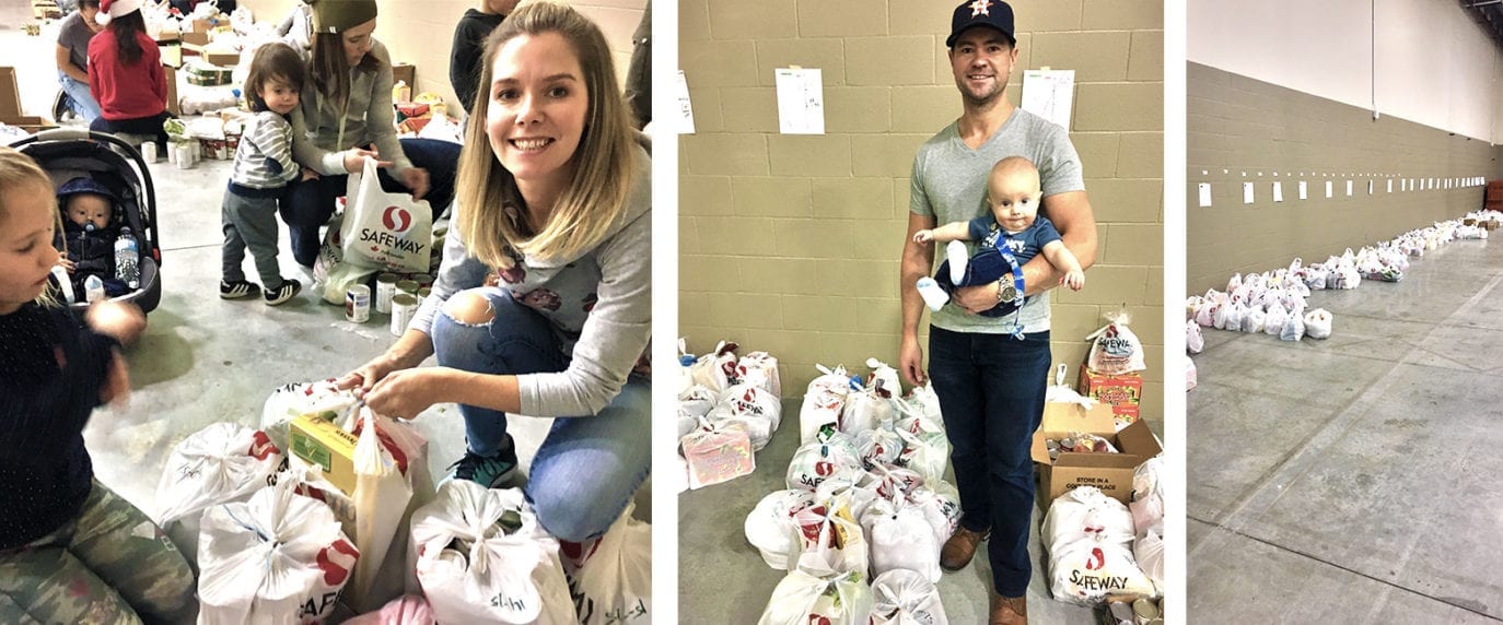 image of CEO Justin with baby and wife donating to the Legacy Project
