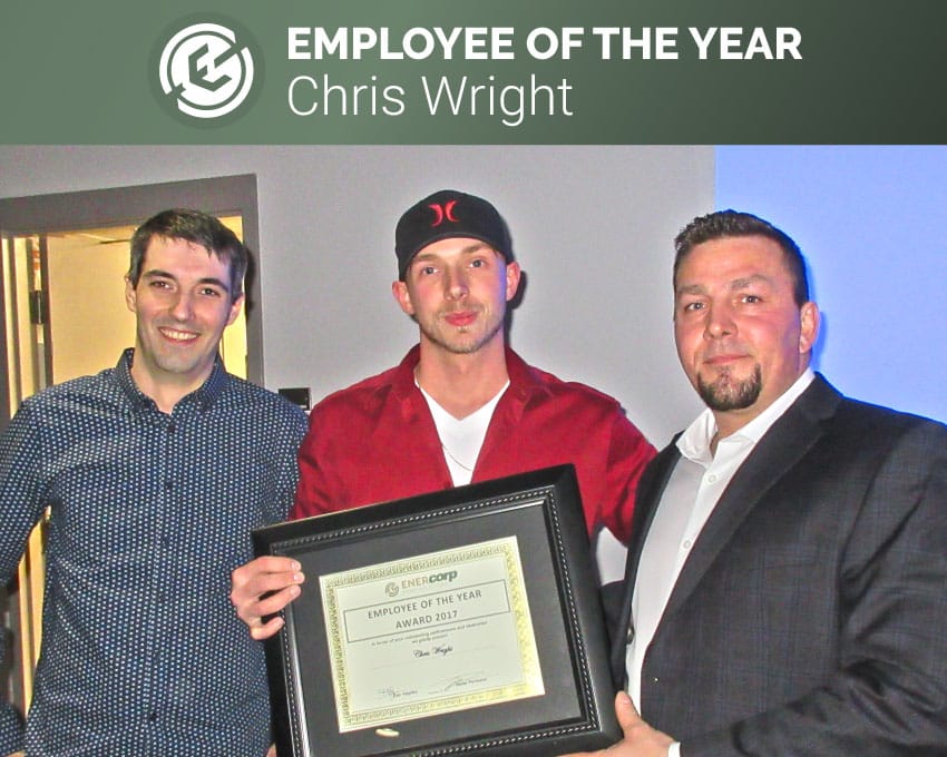 Chris Wright Awarded Employee of the year