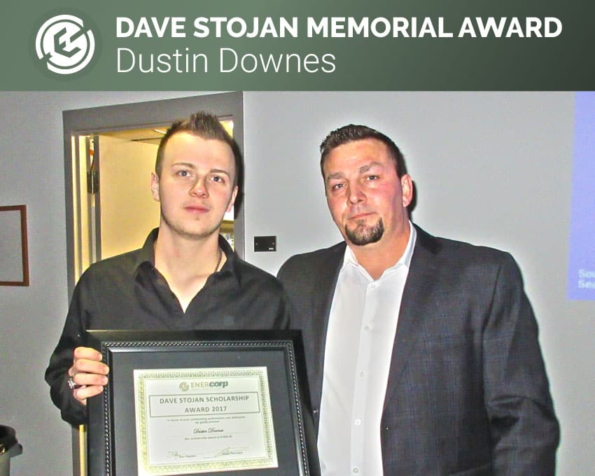 Dave Stojan Memorial Award Winner Dustin Downes