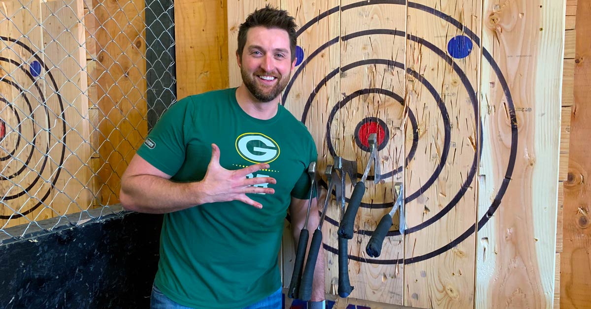 EnerCorp bad axe throwing competition