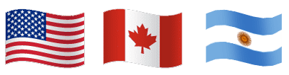 Image of an American and Canadian flag